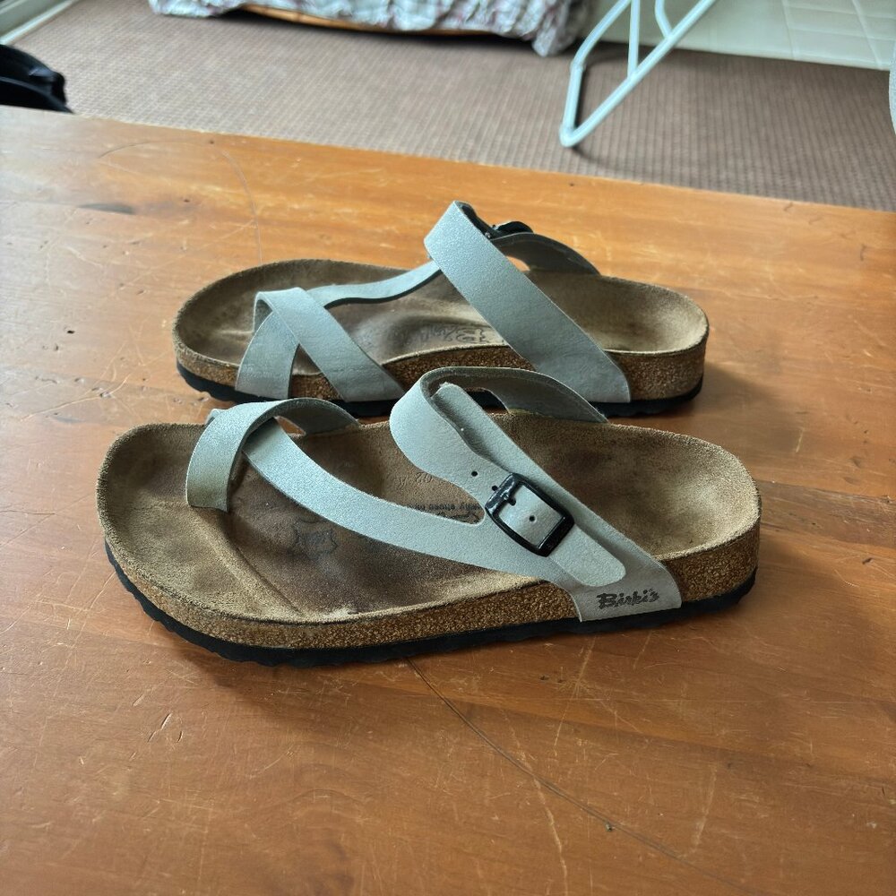 Grey Birkenstocks
